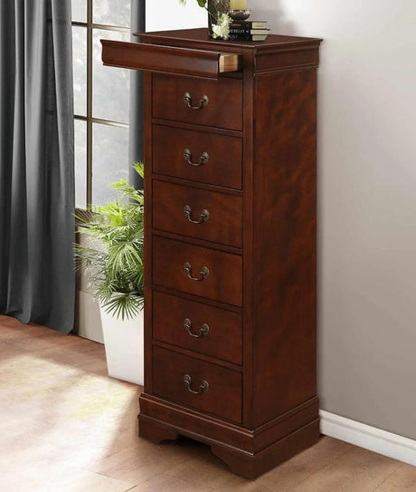 Homelegance Mayville Lingerie Chest In Brown Cherry 2147-12