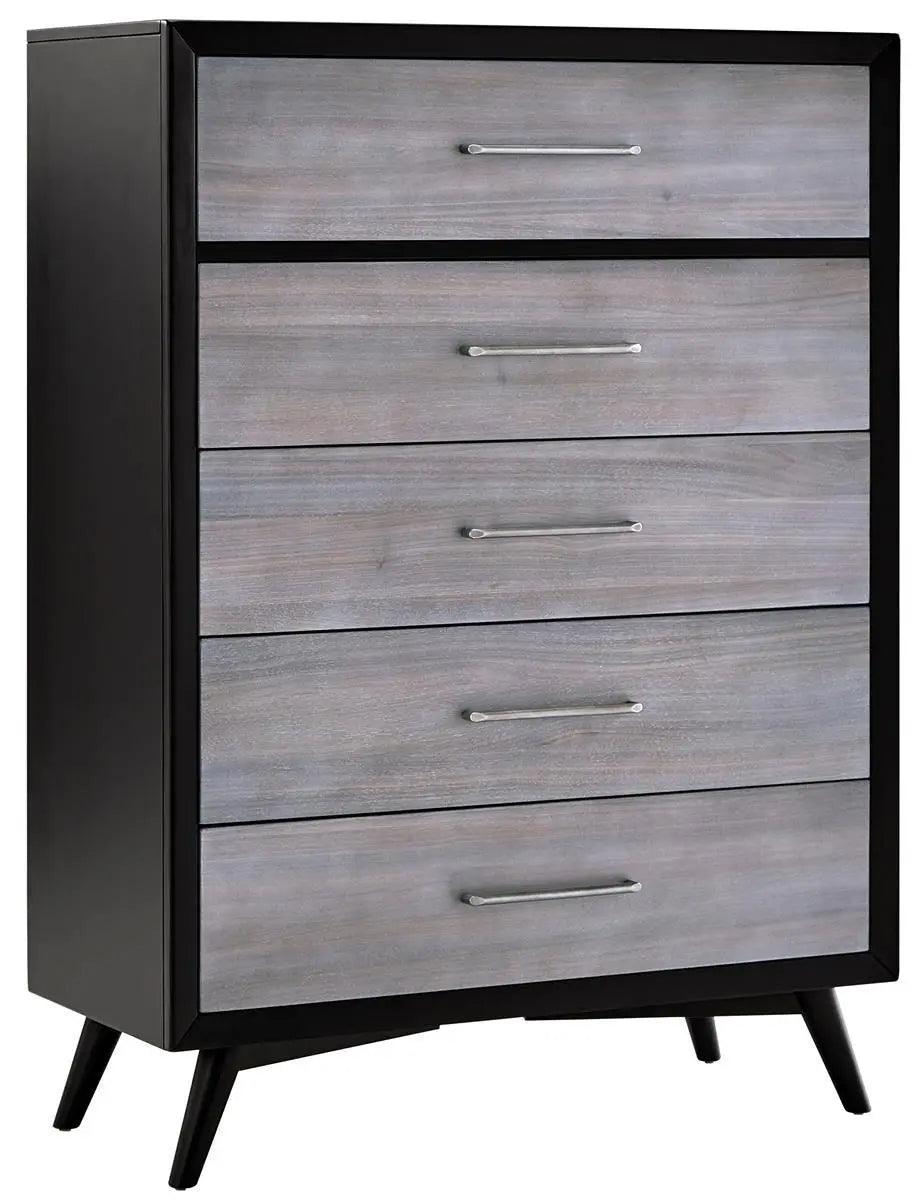 Homelegance Raku 5 Drawer Chest In Gray 1711-9