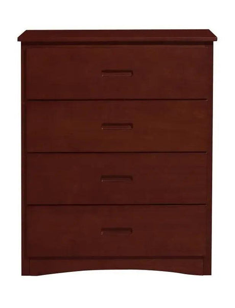 Homelegance Rowe 4 Drawer Chest In Dark Cherry B2013Dc-9