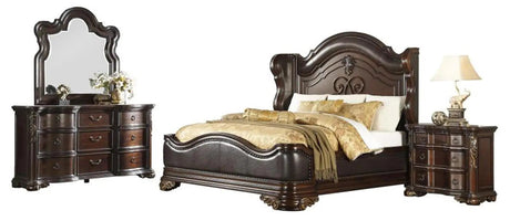 Royal Highlands 3-Drawer Nightstand in Dark Cherry – Homelegance 1603-4