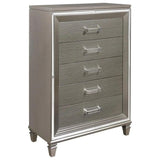 Homelegance Tamsin Chest In Silver Grey Metallic 1616-9