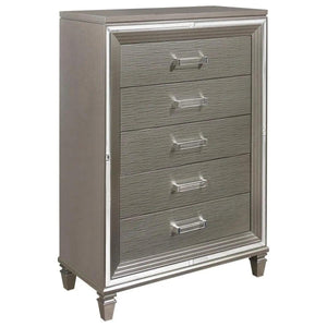 Homelegance Tamsin Chest In Silver Grey Metallic 1616-9