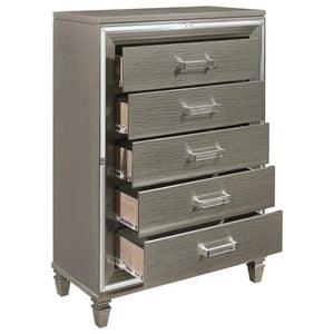 Homelegance Tamsin Chest In Silver Grey Metallic 1616-9