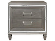 Tamsin Nightstand In Silver Grey Metallic 1616-4 | Homelegance