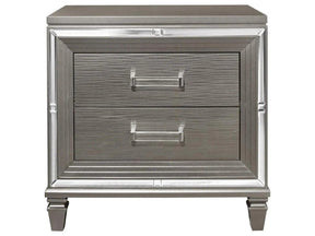 Tamsin Nightstand In Silver Grey Metallic 1616-4 | Homelegance