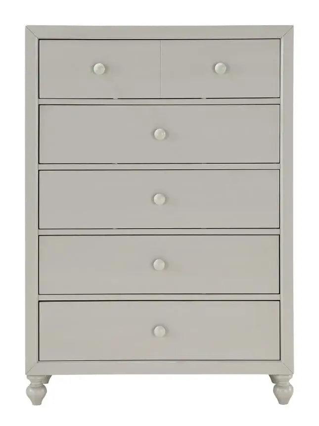 Homelegance Wellsummer 5 Drawer Chest In Gray 1803Gy-9