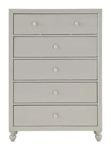 Homelegance Wellsummer 5 Drawer Chest In Gray 1803Gy-9