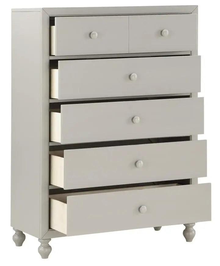 Homelegance Wellsummer 5 Drawer Chest In Gray 1803Gy-9