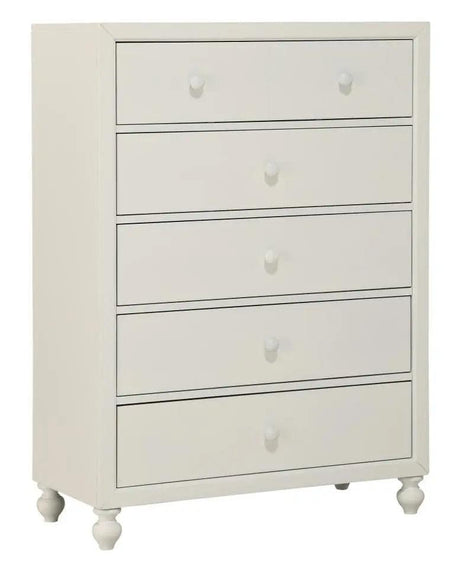 Homelegance Wellsummer 5 Drawer Chest In White 1803W-9