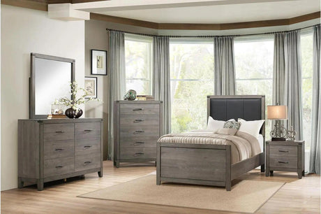 Homelegance Woodrow 5 Drawer Chest In Gray 2042-9