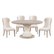 Homelegance Lofton 5 Piece Round Dining Room Set in Light Gray & White Finish – 6018 Collection - sold by Home Elegance USA