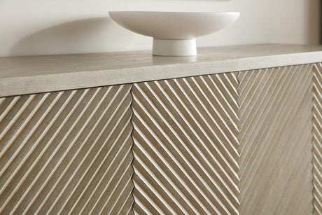 Cascade Taupe Credenza with Reeded Doors – Hooker Furniture