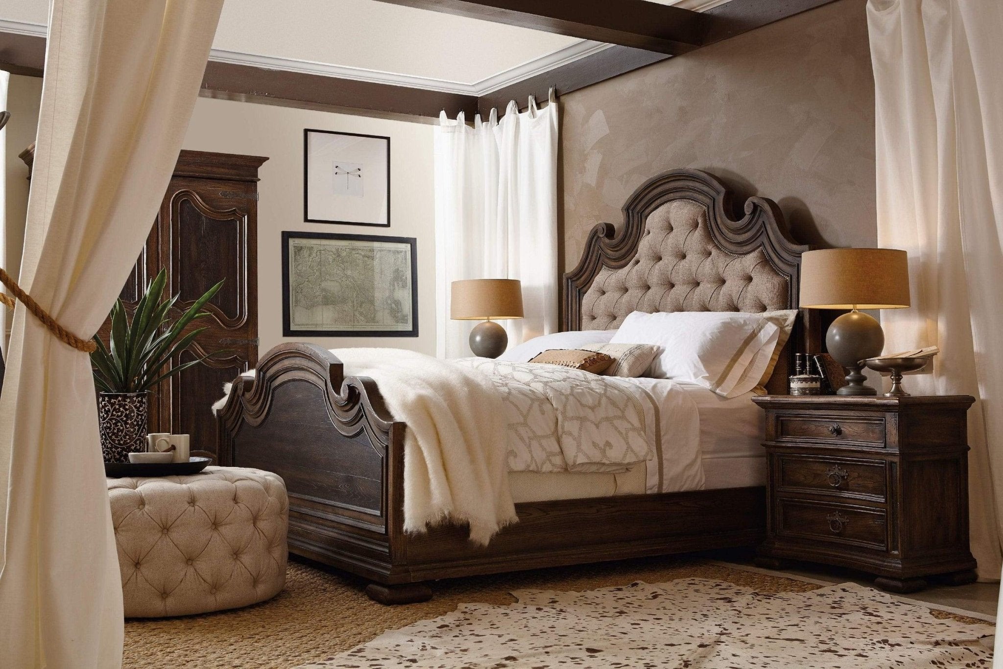 Fair Oaks King Upholstered Bed - Thumbnail 4