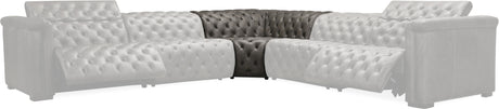 Hooker Furniture Savion Grandier 6-Piece Power Reclining Sectional – Bellagio Gravel Leather