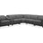 Hudson 6-Piece Sectional Leather w/3 Power Recliners | BH Design - Home Elegance USA
