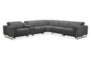 Hudson 6-Piece Sectional Leather w/3 Power Recliners | BH Design - sold by Home Elegance USA
