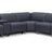 Hudson 6-Piece Sectional Leather w/3 Power Recliners | BH Design - Home Elegance USA