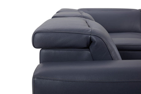 Hudson 6-Piece Sectional Leather w/3 Power Recliners | BH Design - sold by Home Elegance USA