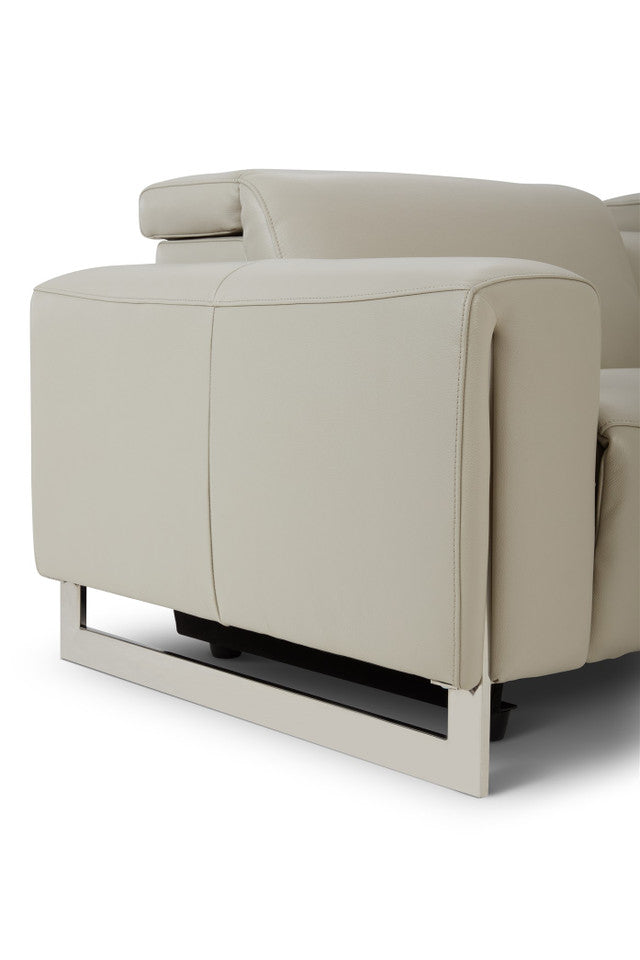Hudson 6-Piece Sectional Leather w/3 Power Recliners | BH Design - Home Elegance USA
