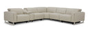 Hudson 6-Piece Sectional Leather w/3 Power Recliners | BH Design - sold by Home Elegance USA
