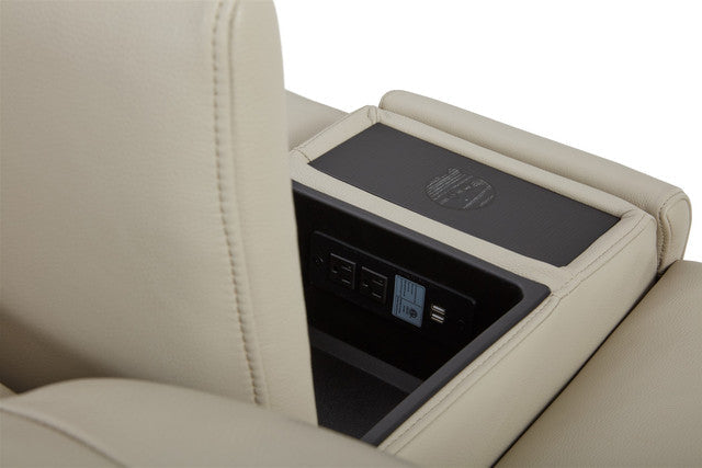 Hudson 6-Piece Sectional Leather w/3 Power Recliners | BH Design - Home Elegance USA