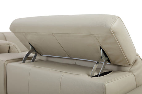 Hudson 6-Piece Sectional Leather w/3 Power Recliners | BH Design - sold by Home Elegance USA