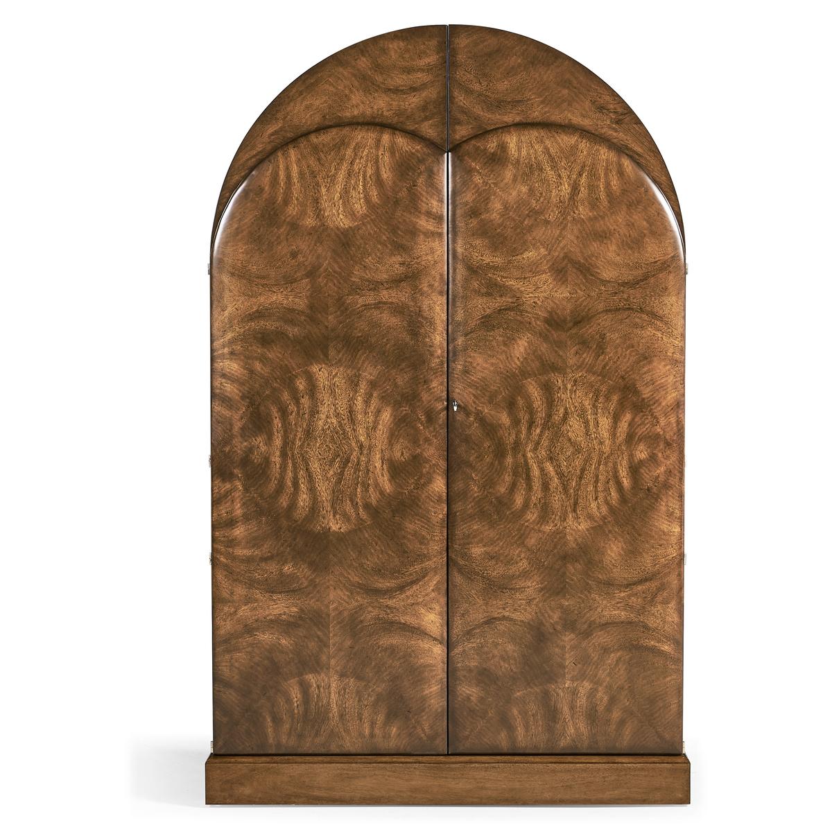 Jacques Bar Armoire in Natural Cerejeira Finish with Stone Top | Jonathan Charles