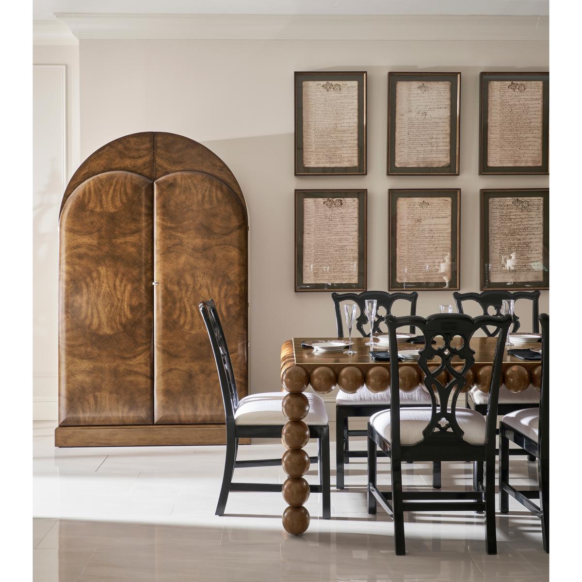 Jacques Bar Armoire in Natural Cerejeira Finish with Stone Top | Jonathan Charles