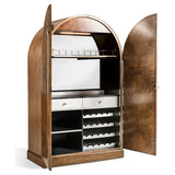 Jacques Bar Armoire in Natural Cerejeira Finish with Stone Top | Jonathan Charles