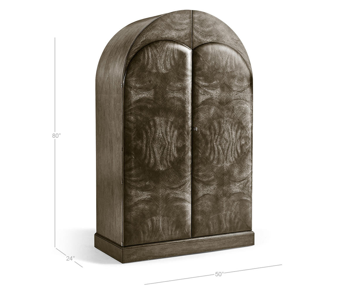 Jacques Bar Armoire in Natural Cerejeira Finish with Stone Top | Jonathan Charles