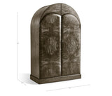Jacques Bar Armoire in Natural Cerejeira Finish with Stone Top | Jonathan Charles