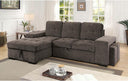 Jamiya Transitional Fabric Sectional Sofa CM6959GY by Furniture of America
