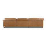 Jericho Five-Piece Sectional - Dallas Toffee Leather | Hooker Furniture - sold by Home Elegance USA