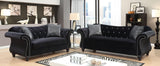 Jolanda Contemporary Flannelette Living Room Set by Furniture of America Furniture of America