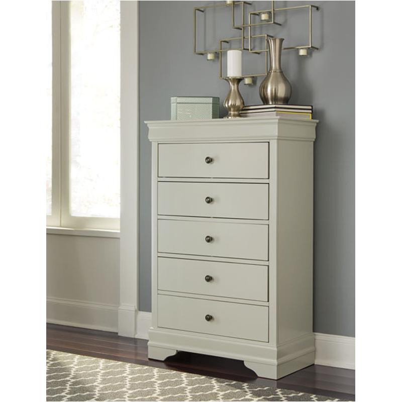 5 Drawer Light Gray Chest Jorstad B378 - 46 - Ashley - B378 - 46 - image - 4