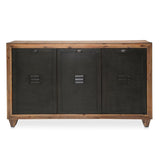 Brooklyn Walk Sideboard With Mirror In Burnt Umber - Ki - Brkw007 - 067 - 408 | Aico - KI - BRKW007 - 067 - 408 - Home Elegance USA - 2