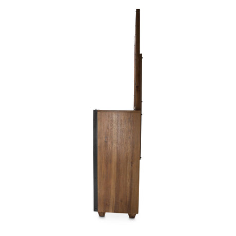 Brooklyn Walk Dresser With Mirror In Burnt Umber - Ki-Brkw050-060-408 - Aico Furniture