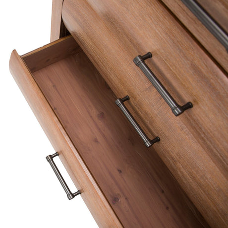 Brooklyn Walk 6 Drawer Chest in Burnt Umber Wood with Cedar Lining – Aico Furniture