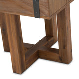 Brooklyn Walk End Table In Burnt Umber - Ki - Brkw202 - 408 | Aico - KI - BRKW202 - 408 - Home Elegance USA - 3