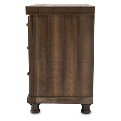 Crossings Nightstand 3 Drawer In Reclaimed Barn - Ki - Crsg042 - 217 | Aico - KI - CRSG042 - 217 - Home Elegance USA - 3