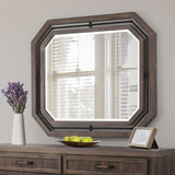 Crossings Wall Mirror In Reclaimed Barn - Ki - Crsg067 - 217 | Aico - KI - CRSG067 - 217 - Home Elegance USA - 4