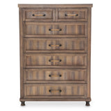 Crossings 6 Piece Eastern King Panel W - Drawers Bedroom Set In Reclaimed Barn - Ki - Crsg00Ekdw - 042 - 217 - 6Set | Aico - KI - CRSG00EKDW - 042 - 217 - 6SET - Home Elegance USA - 19