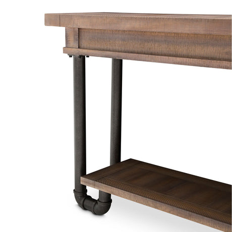 Crossings Console Table In Reclaimed Barn - Ki - Crsg223 - 217 | Aico - KI - CRSG223 - 217 - Home Elegance USA - 4