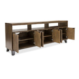 Del Mar Square Tv Console In Boardwalk - Ki - Delm081 - 215 | Aico - KI - DELM081 - 215 - Home Elegance USA - 6