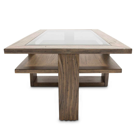 Del Mar Sound Rectangular Cocktail Table In Boardwalk - Ki - Delm201 - 215 | Aico - KI - DELM201 - 215 - Home Elegance USA - 2