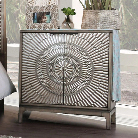 Kamalah Antique Gray Night Stand