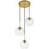 Baxter 3 - Light 18.1 - Inch Pendant | Elegant Lighting | Home Elegance USA