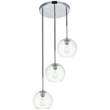 Baxter 3 - Light 18.1 - Inch Pendant | Elegant Lighting | Home Elegance USA