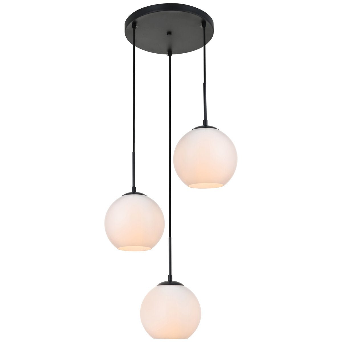 Baxter 3 - Light 18.1 - Inch Pendant | Elegant Lighting | Home Elegance USA