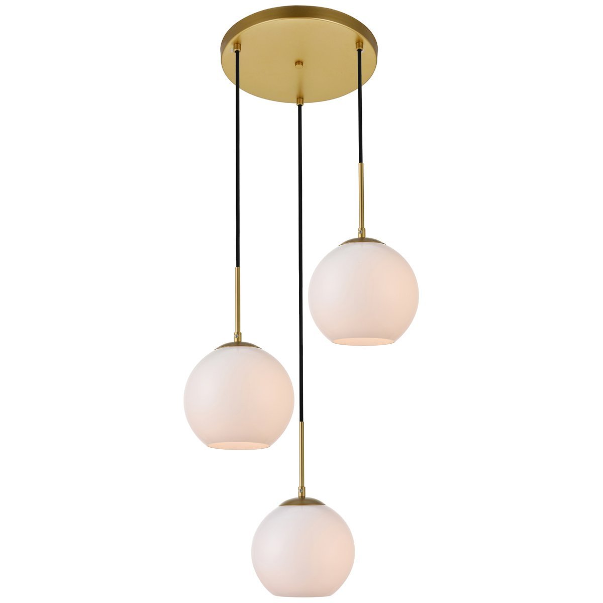 Baxter 3 - Light 18.1 - Inch Pendant | Elegant Lighting | Home Elegance USA